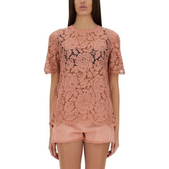 Dolce & Gabbana Cordonetto Lace T-Shirt - NWT - Picture 1 of 4